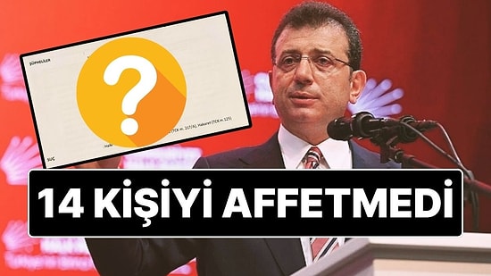 Ekrem İmamoğlu'ndan 14 Kişi Hakkında Suç Duyurusu