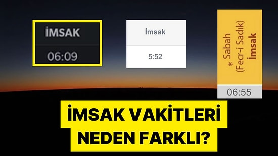 Bazı İmsakiyelerde Yer Alan Sahur Saatleri Neden Farklı?