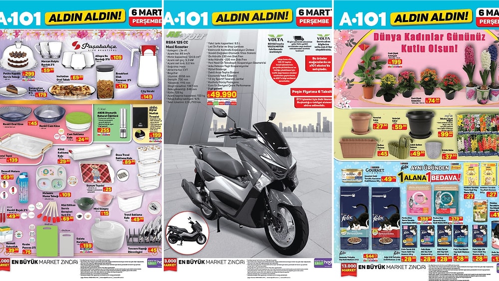 A101'e Maxi Scooter Geliyor! 6 Mart 2025 A101 Aldın Aldın Kataloğu