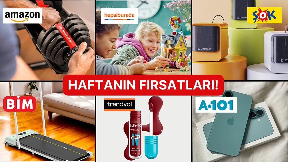 Haftanın Tüm İndirimleri Burada! Hepsiburada'dan Amazon'a Dikkat Çeken İndirimler ve Aktüel Katalogları