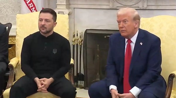 ABD Başkanı Donald Trump ve Vladimir Zelenskiy Beyaz Saray'da gerçekleşen görüşmelerinde ortalık karıştı.