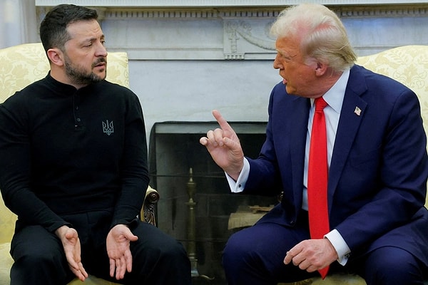 Zelensky, Trump ile yaşanan gerginlik sonrası Beyaz Saray'dan planlanandan erken ayrıldı. İki lider arasında yaşanan anlaşmazlık, ortak basın toplantısının iptal edilmesine neden oldu.