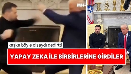 Zelenskiy ve Trump’ın Tartışmalı Görüşmesinden Görüntüler Yapay Zeka ile Kavgaya Dönüştürüldü