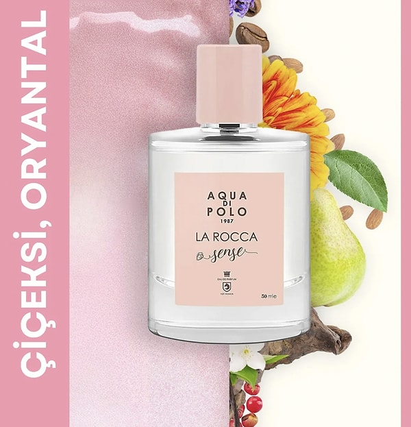 13. Aqua Di Polo 1987 La Rocca Sense Edp 50 ml Kadın Çiçeksi, Oryantal Parfüm Apcn000702