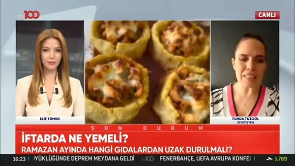 Oruç tutanlar neyi ne kadar yemeli, ne sıklıkla yemeli röportajları ekrana verilmeye başlar.