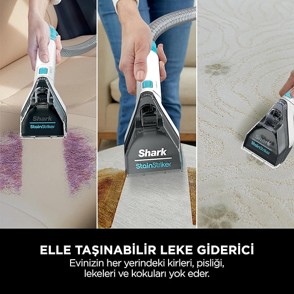 Shark StainStriker Pet Başlıklı Koltuk Yıkama ve Leke Çıkarma Makinesi