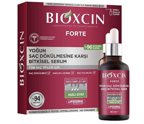 3. Bioxcin Bioxin Forte Serum (3 x 50 ml)