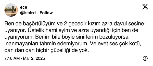 Özellikle bebekli aileler...