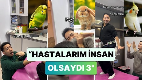 Kliniğine Gelen Hayvanların Taklidini Yapan Veterinerden "Egzotik Hayvanlar" Videosu da Geldi