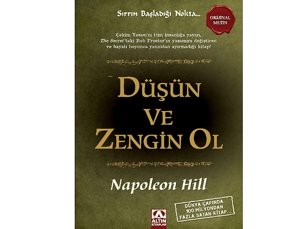 Düşün ve Zengin Ol Yaşam Boyu Başarı Rehberi - Napoleon Hill