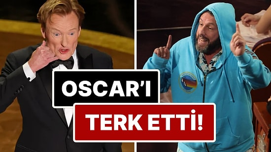 Oscar'a Göz Kanatan Eşofman Takımıyla Katılan Adam Sandler Kendisiyle Alay Eden O'Brien'a Ders Verdi!