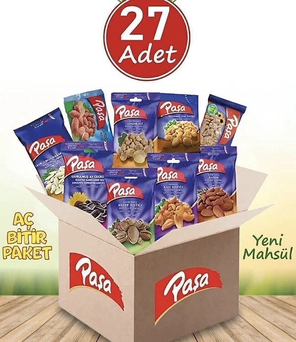 6. Paşa Lezzeti Keşfet Lüx Paket 990 gr - 27 Paket (NATUREL 1. KALİTE)