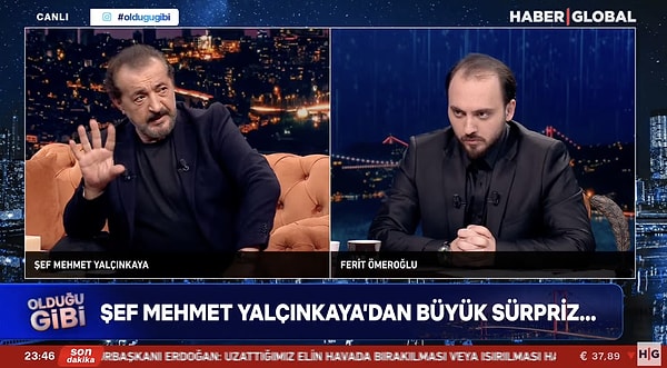 Yarışmanın hem en sert hem de en babacan tavırlı şefi Mehmet Yalçınkaya, Ferit Ömeroğlu'na konuk oldu.