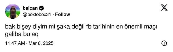 Fenerbahçeli taraftarların eşleşemeye dair sosyal medya paylaşımları 👇