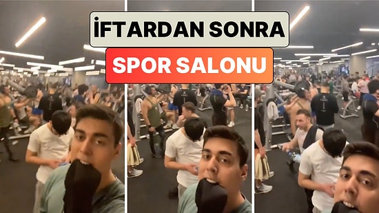 Bir Genç İftardan Sonra Spor Salonunda Oluşan Kalabalığı Paylaştı