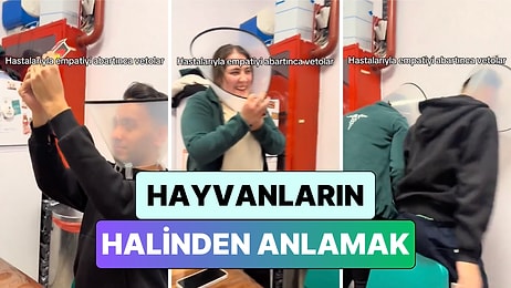 İki Veteriner Hastaları ile Empati Yapabilmek İçin "Elizabeth Yakalığı" ile Zaman Geçirdi