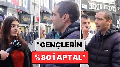 Sokak Röportajı'nda "Adalet Yok" Diyen Bir Gence "Gençlerin %80'i Aptal" Diyen Şahıs Tepki Çekti