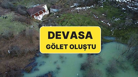 Yollar Sular Altında Kaldı, Devasa Gölet Oluştu