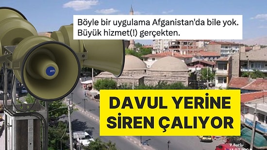 Niğde Bor Belediyesi'nin Sahurda Siren Çalması Tepkilerin Odağında