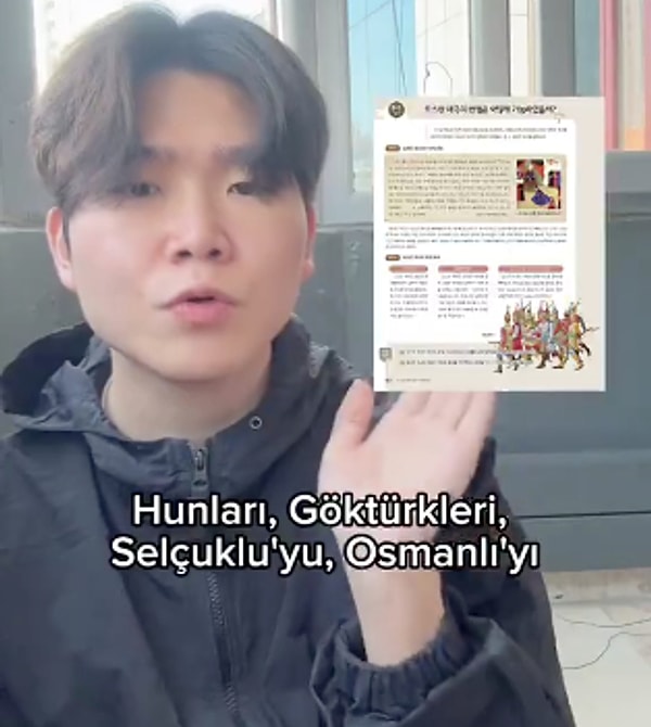 Öğretmen Hunlar, Göktürkler, Selçuklular, Osmanlı İmparatorluğu, Atatürk ve Kore Savaşı’na katılan Türk askerlerini öğrencilerine anlattığını söyledi.