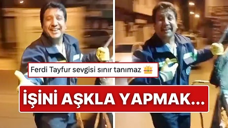 Çöp Kamyonunda Ferdi Tayfur Şöleni! İşini Severek Yapan Belediye Çalışanı Gönülleri Fethetti