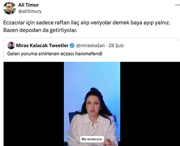 Söz hakkı eczacıların!