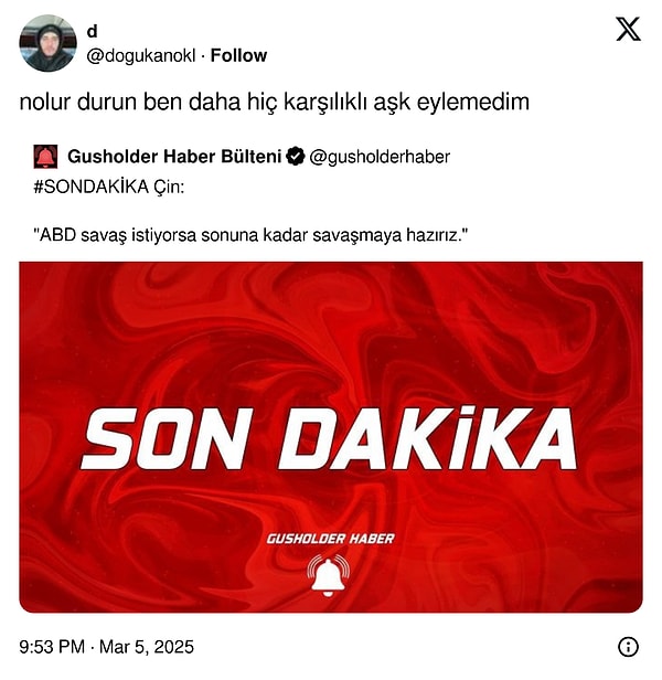 Trump'a söyle...