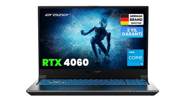 Erazer Deputy P60i MD62747 Intel Core i5 512GB 15.6" FHD 144Hz Taşınabilir Bilgisayar