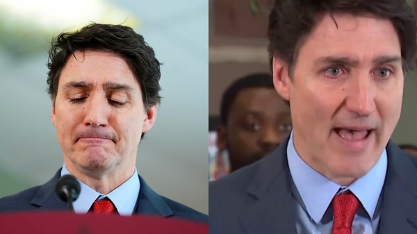 Trudeau’nın basın toplantısında duygusal anları.
