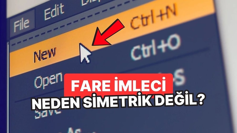 Windows'un Fare İmleci Neden Simetrik Değil de Hafif Eğimli?