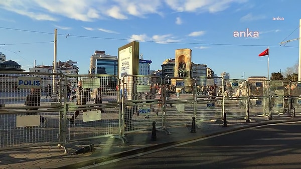 8 Mart Dünya Kadınlar Günü'nde Taksim'deki Durum