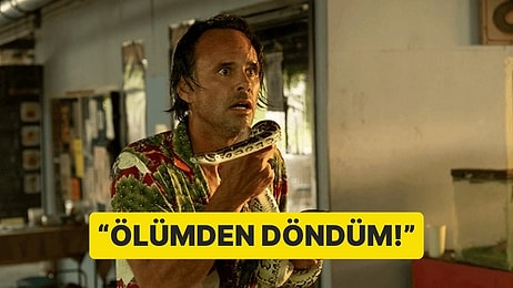 Walton Goggins'i "The White Lotus"un Bir Sahnesinde Yılan Isırmış!