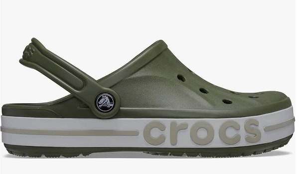 3. Crocs Unisex Yetişkin Bayaband Clog Army Green/Cobblestone Terlik