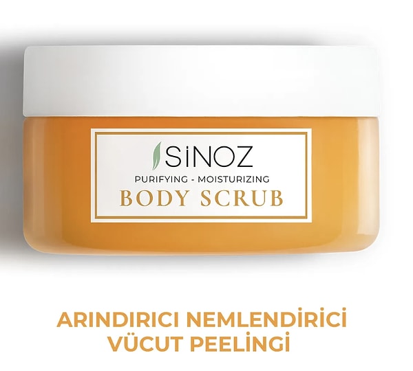 13. Sinoz Body Scrub Besleyici Arındırıcı Nemlendirici Vücut Peelingi 300 gr