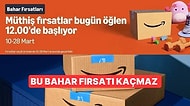 Yüzlerce Ürünü İndirimden Satın Alabileceğiniz Amazon Bahar Fırsatları Heyecanı Bugün Başlıyor!