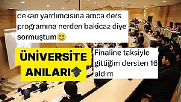 Üniversite dönemi bir insanın eğitim hayatında yaşayabileceği en ilginç dönem.