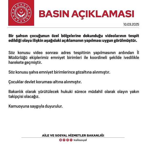 Bakanlığın açıklaması 👇