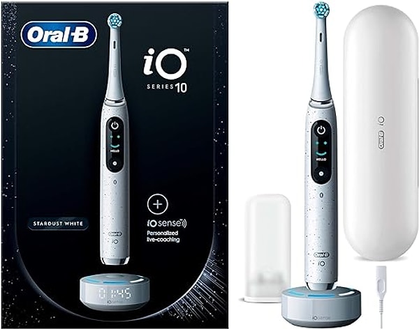 Oral-B iO - 10 Stardust Beyaz Şarjlı/Elektrikli Diş Fırçası