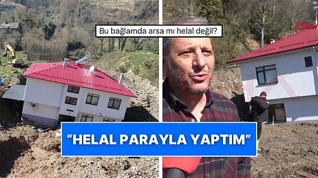 Artvin’de Heyelanda 50 Metre Sürüklenen Evde Çatlak Bile Oluşmadı: “Helal Para, İyi Usta, İyi Malzeme”