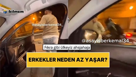 Trafikten Şikayet Edip Arabadan Atlayınca Motor Çarptı: “Erkekler Neden Az Yaşar” Diye Paylaşıldı