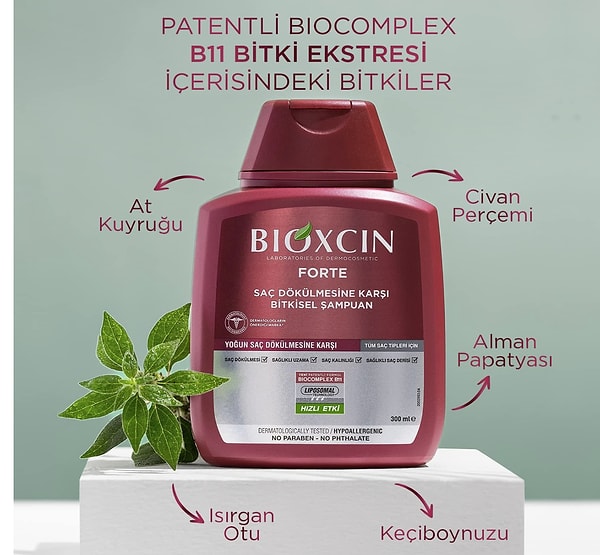 BİOXCİN Forte Şampuan 300Ml 1 Paket