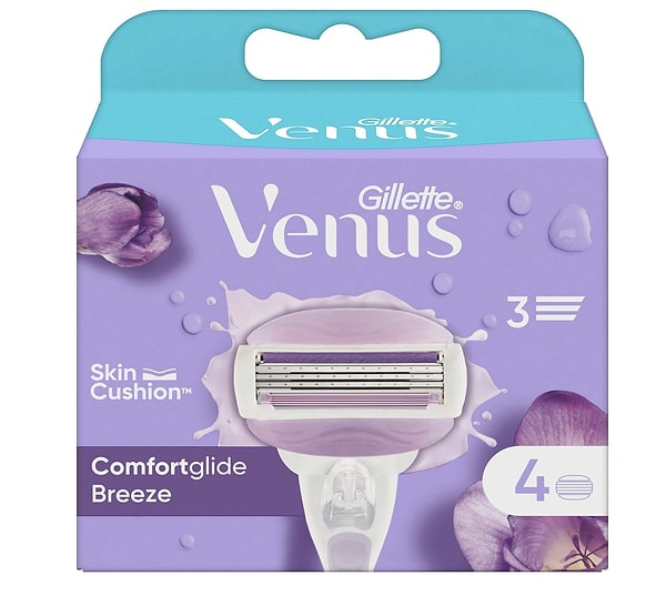 Gillette Venus Comfort Glide Breeze 4 Adet Yedek Başlık