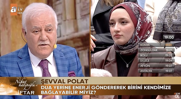 Ünlü ilahiyatçıya son programda bir genç kız "Dua yerine enerji ile birini kendimize bağlamamız mümkün mü?" diye sordu.