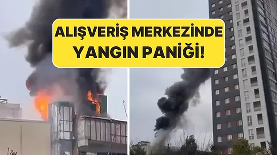 Ekipler Harekete Geçti: Ataşehir'de AVM'de Yangın