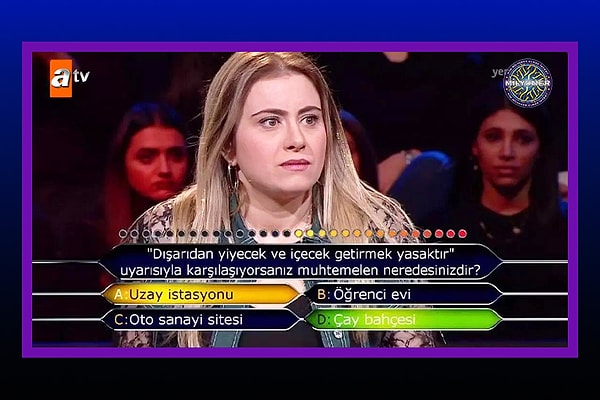 "Dışarıdan yiyecek ve içecek getirmek yasaktır" uyarısıyla karşılaşıyorsanız muhtemelen neredesinizdir?" sorusu son derece basit duruyor.