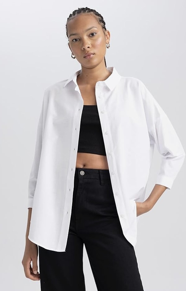 DeFacto Kadın Oversize Fit Gömlek