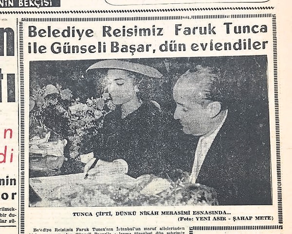 Günseli Başar ve Faruk Tunca, Mart 1958'de dünyaevine girdi. Lakin ikilinin evliliği fırtınalı geçti...