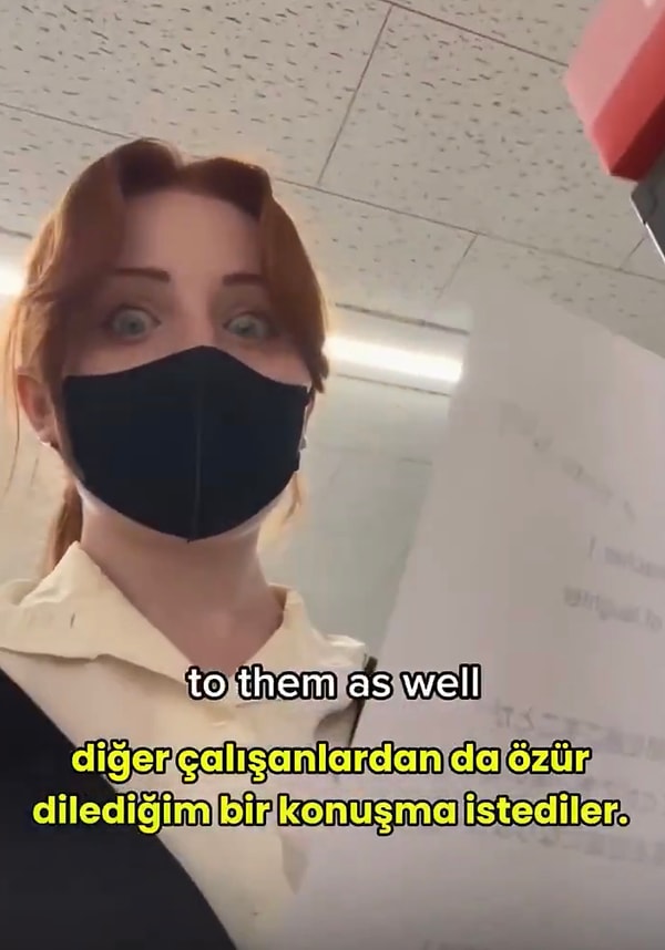 Genç kadın, istifasının suç gibi karşılandığını dile getirdi.