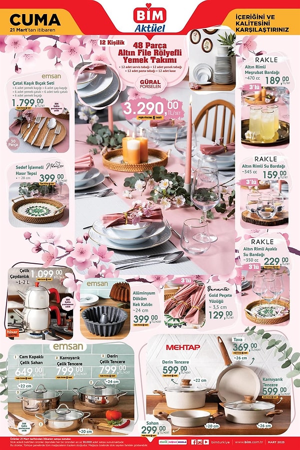 Emsan Çatal Kaşık Bıçak Seti 1.799 TL