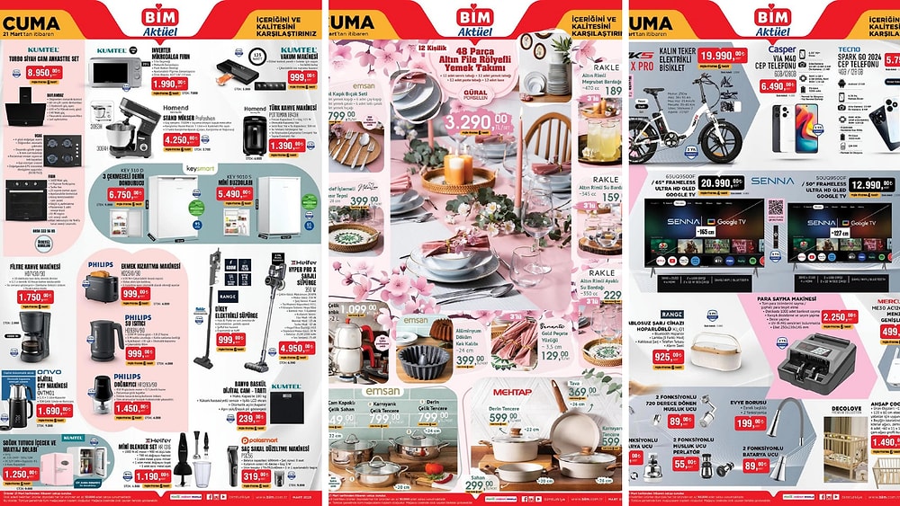 BİM'e Para Sayma Makinesi Geliyor! 21 Mart 2025 BİM Aktüel Ürünler İndirim Kataloğu